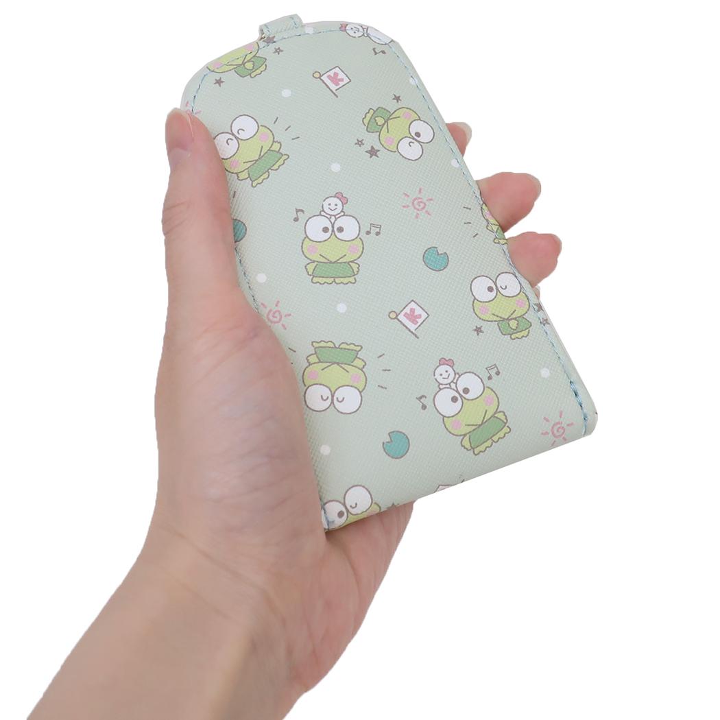 リール付きキーケース キーカバー ケロケロケロッピ サンリオ アルディ 鍵入れ かわいい メール便可