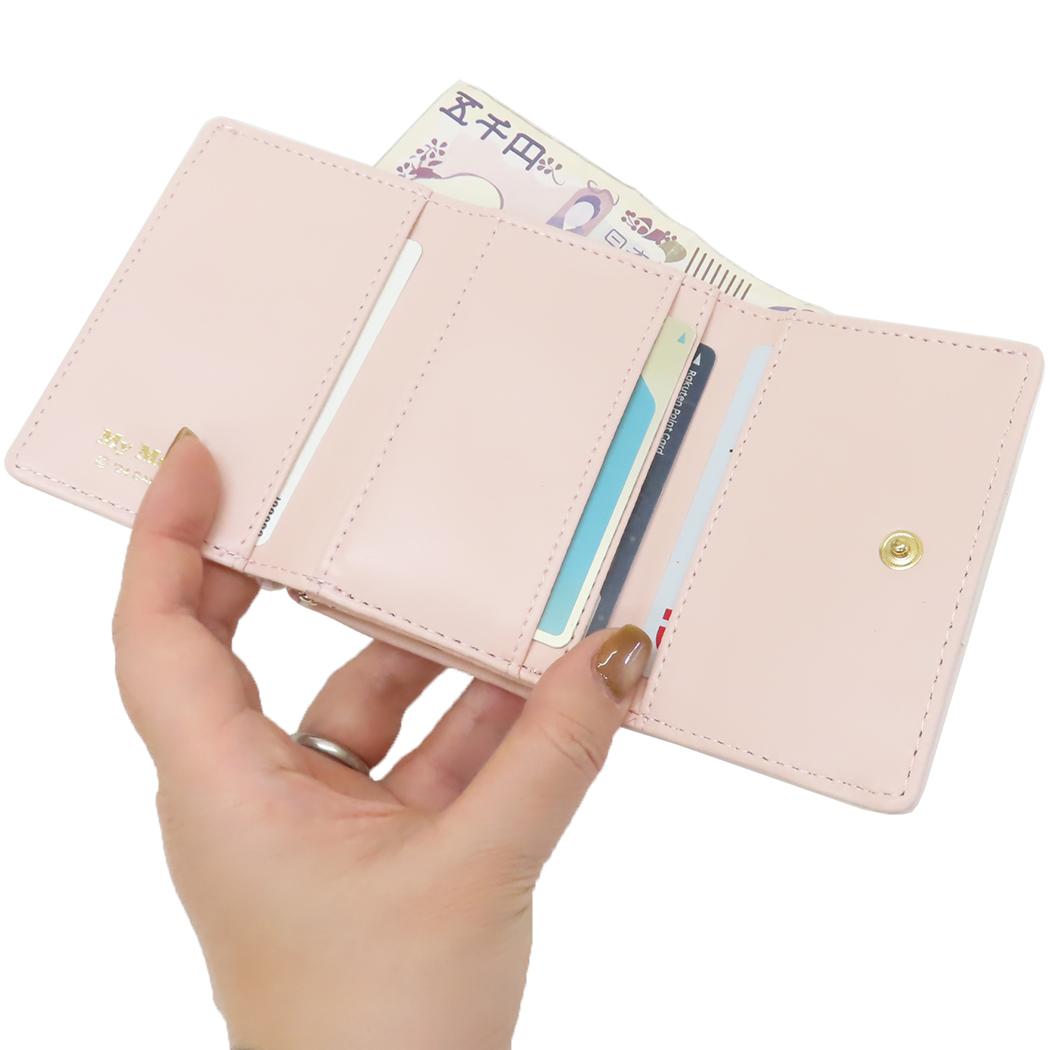 口金財布 レディース財布 マイメロディ サンリオ アルディ ミニ財布 三つ折り財布 コンパクト