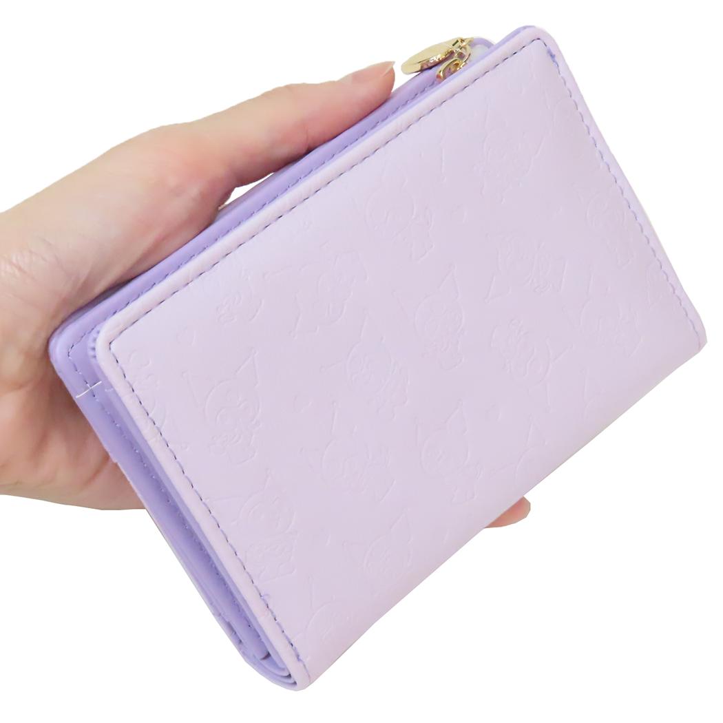 ファスナー財布 ミニウォレット クロミ 型押しシリーズ サンリオ アルディ コンパクト財布
