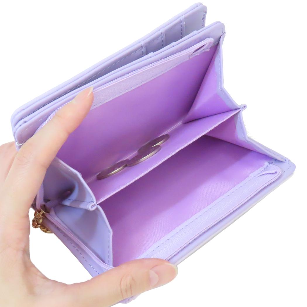 ファスナー財布 ミニウォレット クロミ 型押しシリーズ サンリオ アルディ コンパクト財布