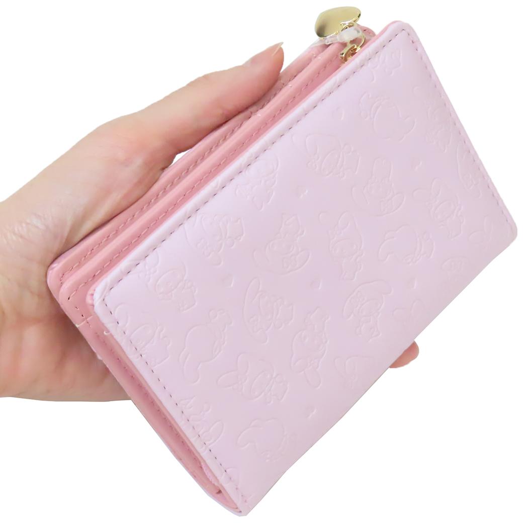 ファスナー財布 ミニウォレット マイメロディ 型押しシリーズ サンリオ アルディ コンパクト財布