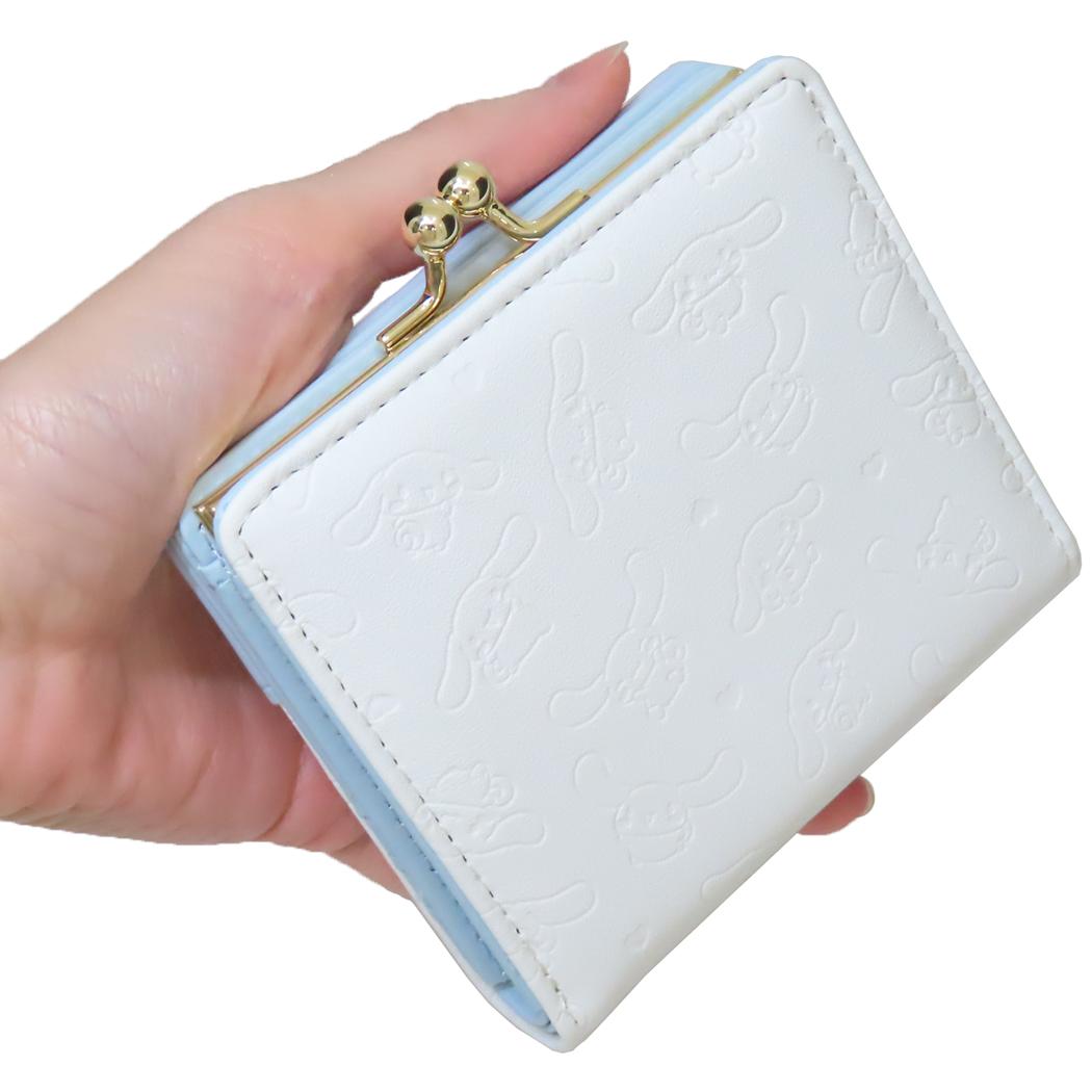 口金財布 ミニウォレット シナモロール 型押しシリーズ サンリオ アルディ コンパクト財布