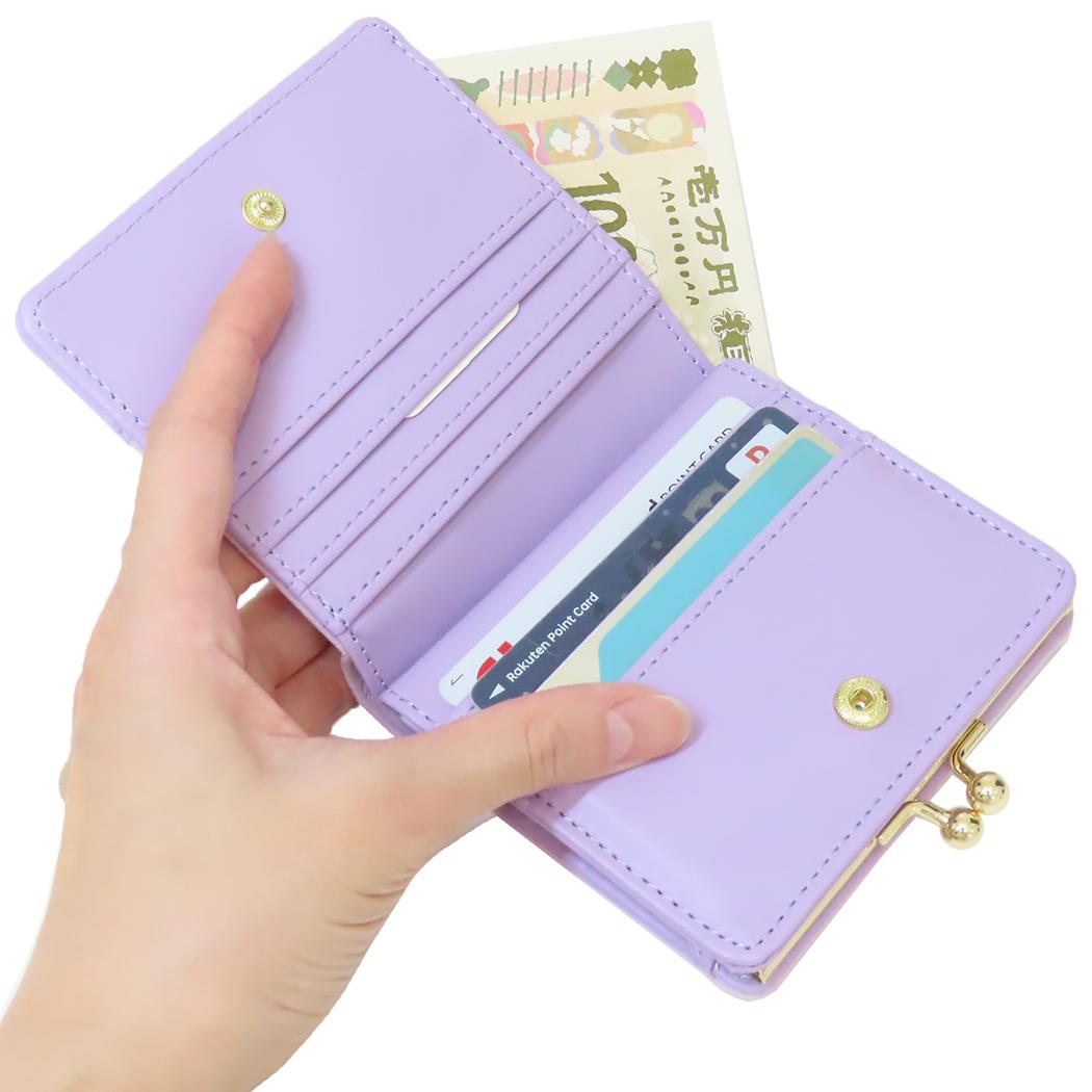 口金財布 ミニウォレット クロミ 型押しシリーズ サンリオ アルディ コンパクト財布