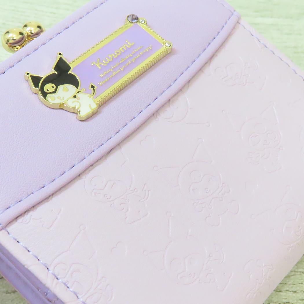 口金財布 ミニウォレット クロミ 型押しシリーズ サンリオ アルディ コンパクト財布