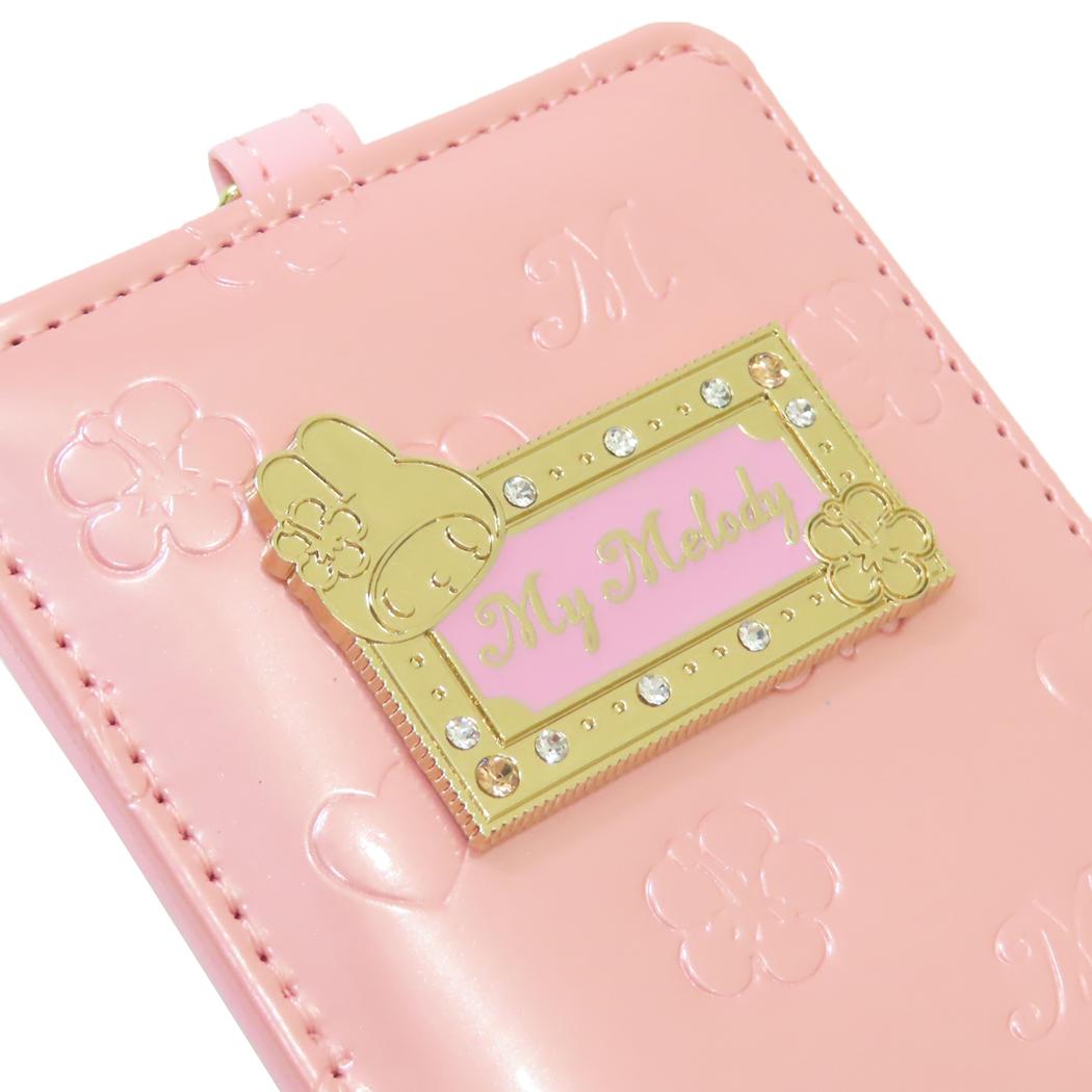 リール付きパスケース 定期入れ マイメロディ サンリオ アルディ ICカードケース メール便可