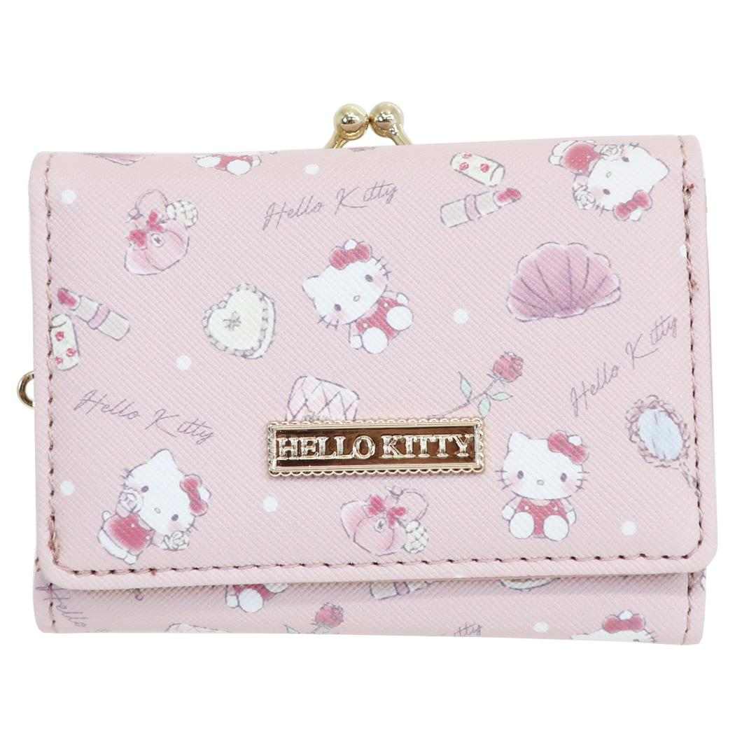 サンリオキャラクターズ 三つ折り財布 口金財布 ハローキティ Sanrio アルディ