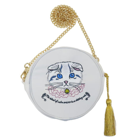 キャットSHOポーチ 2WAYポーチバッグ WH SCOTTISH ねこアミナコレクション ショルダーバッグ ショルダーポーチ かわいい メール便可