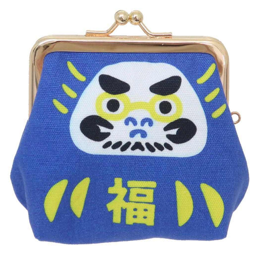 だるまころん大がま コインケース アオ アミナコレクション プレゼント 小銭入れ かわいい がま口ポーチ