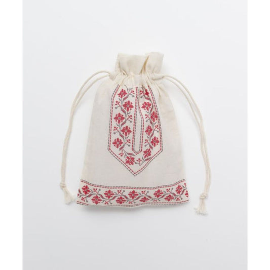 グラッドラッピングS 巾着袋 EMBROIDERY アミナコレクション 小物入れ ラッピング用品 かわいい メール便可