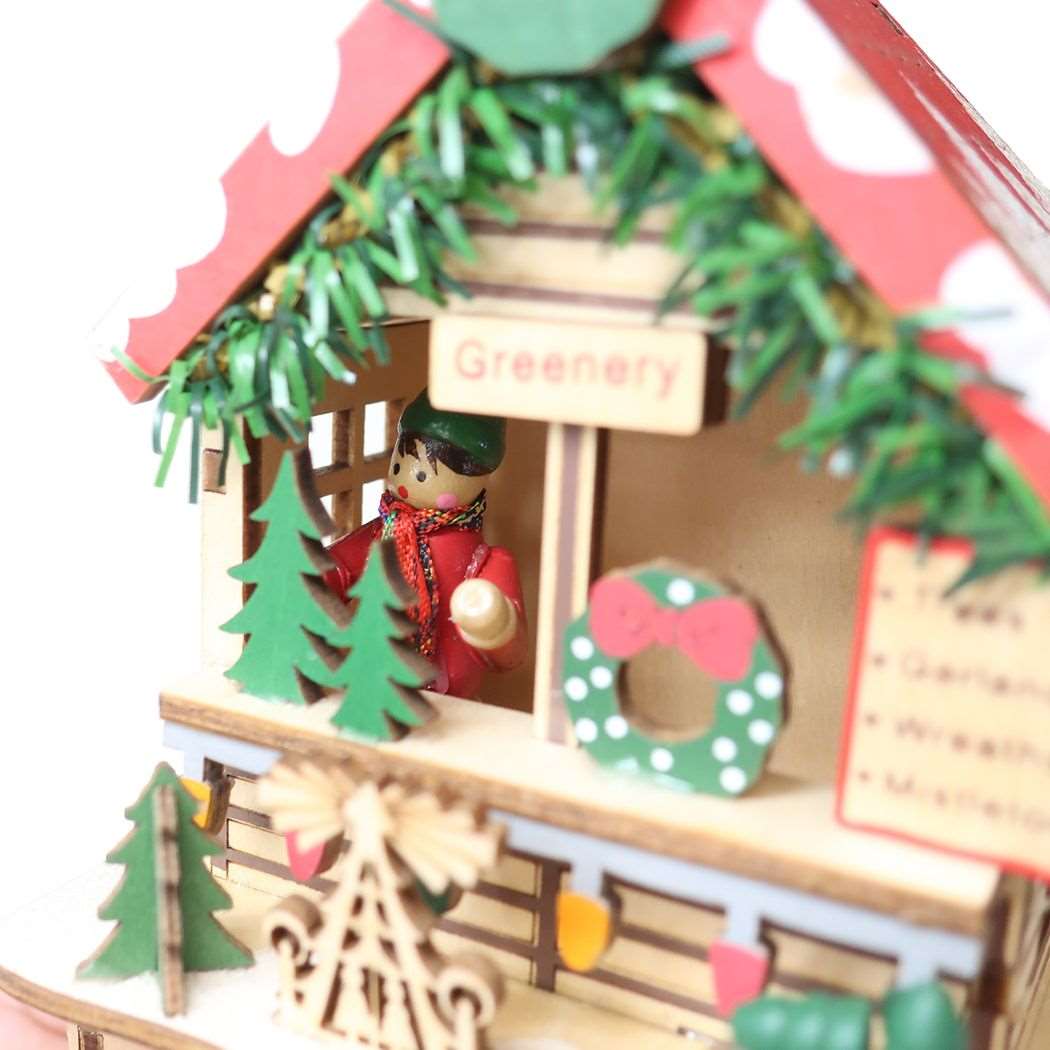 ウッドデコレーション インテリア雑貨 クリスマスマーケット グリーンナリィ クリスマス APJ Xmas プレゼント