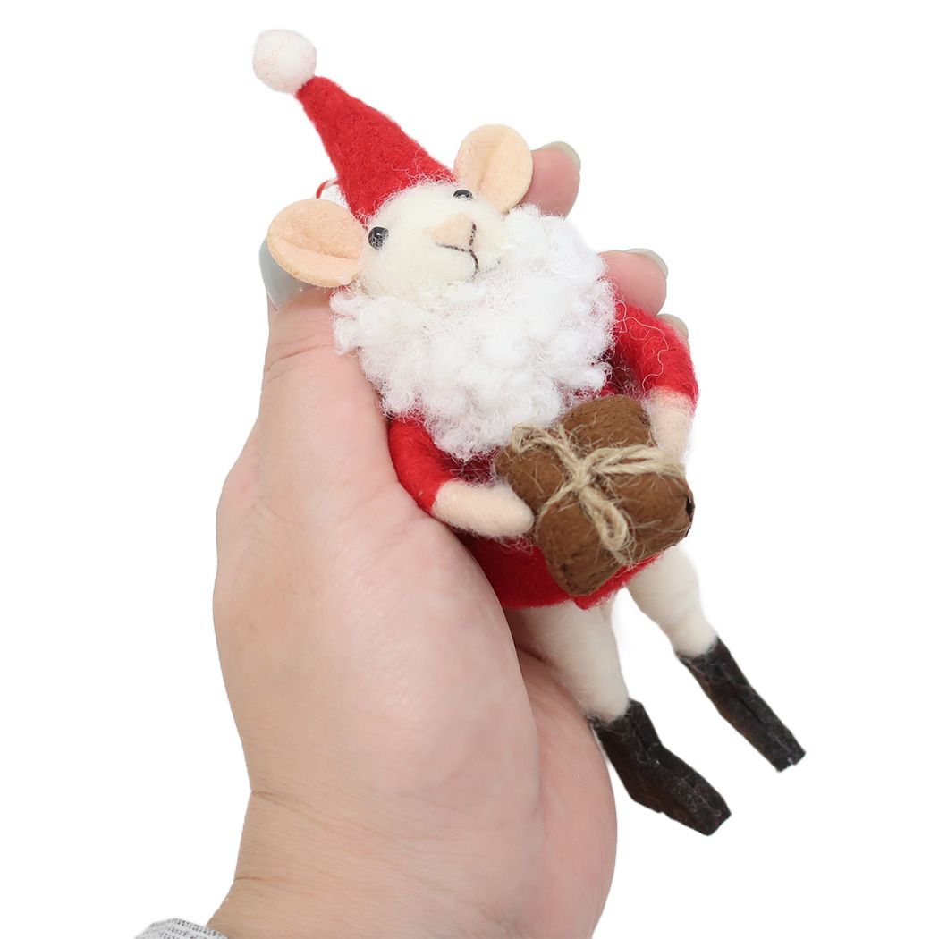 フエルト マスコット マウスサンタギフト クリスマス APJ Xmas かわいい