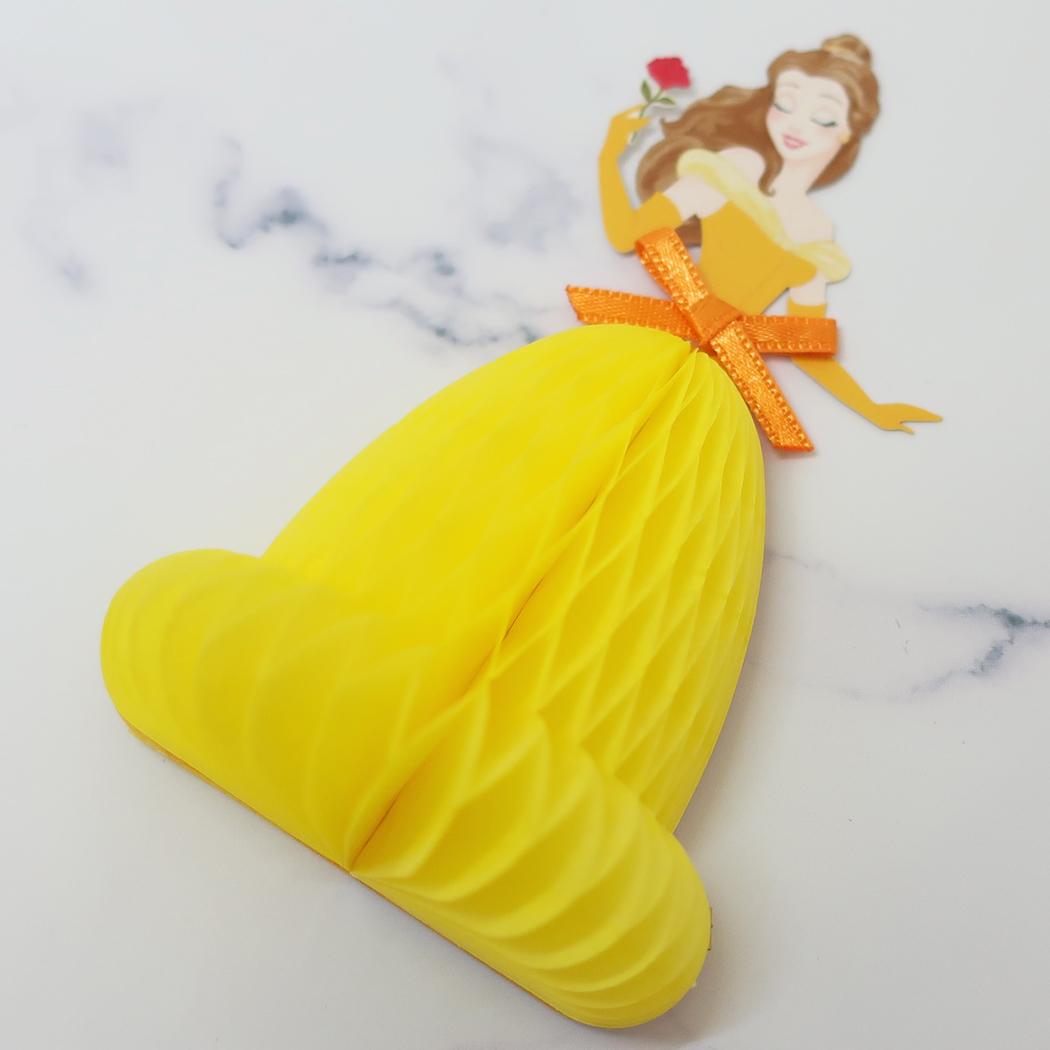 ハニカムミニカード グリーティングカード 美女と野獣 ベル ディズニープリンセス APJ メッセージカード 封筒付き メール便可