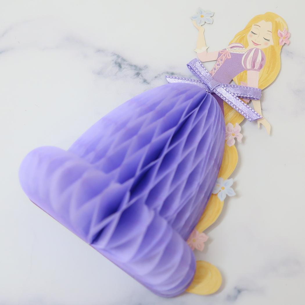 ハニカムミニカード グリーティングカード 塔の上のラプンツェル ディズニープリンセス APJ メッセージカード 封筒付き メール便可