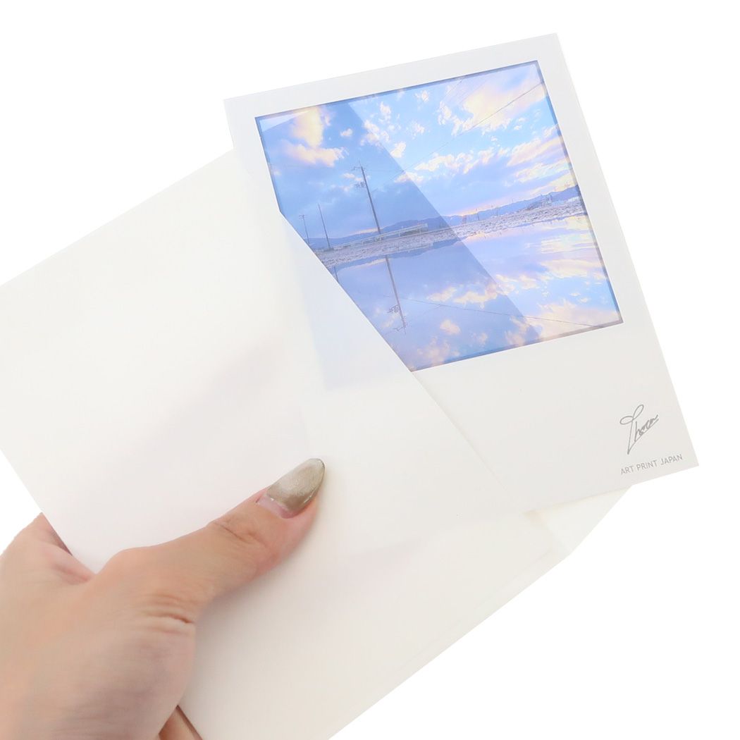 シアーポストカード POSTCARD Shota 雪解け水が映し出す世界 APJ 封筒付き おしゃれ メール便可