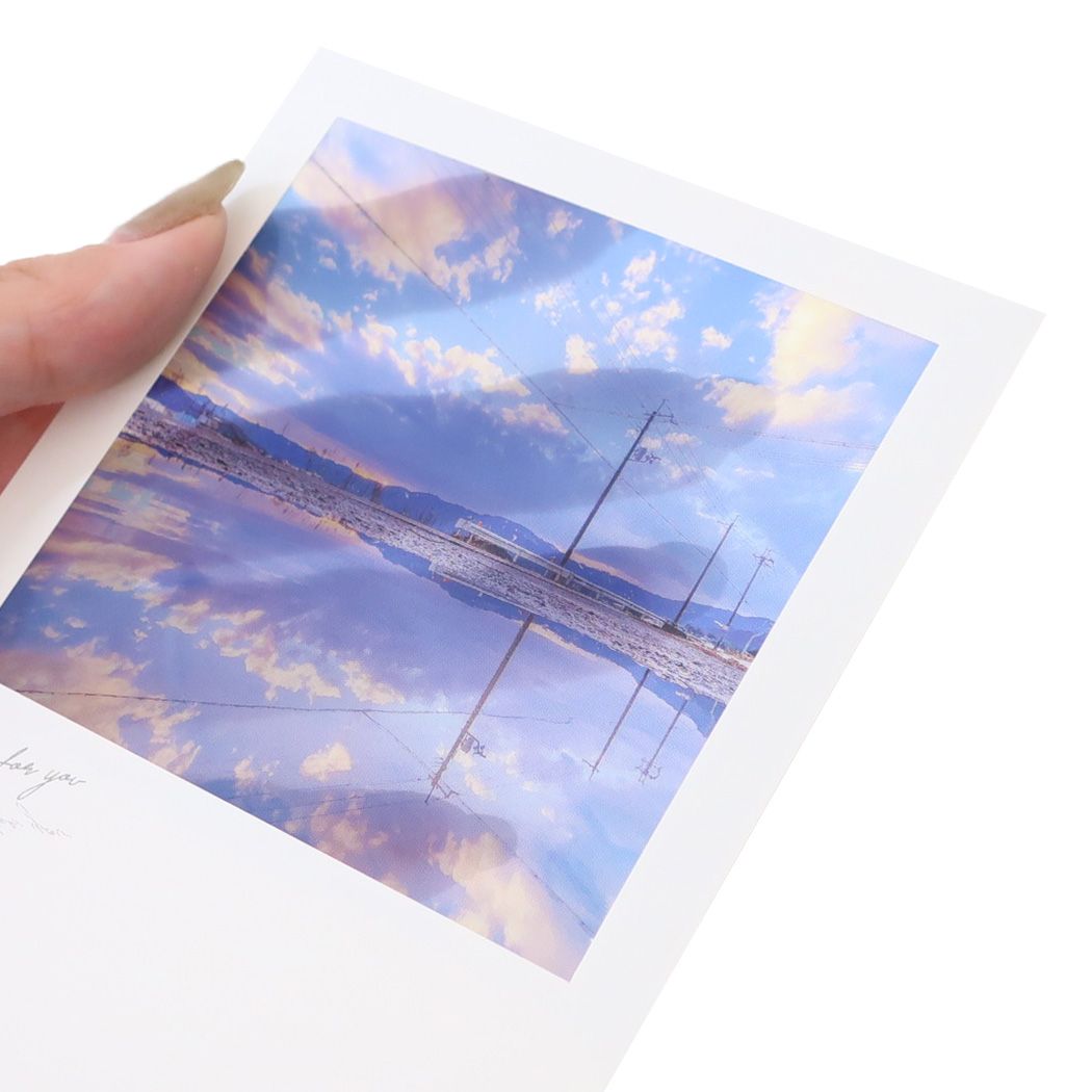 シアーポストカード POSTCARD Shota 雪解け水が映し出す世界 APJ 封筒付き おしゃれ メール便可