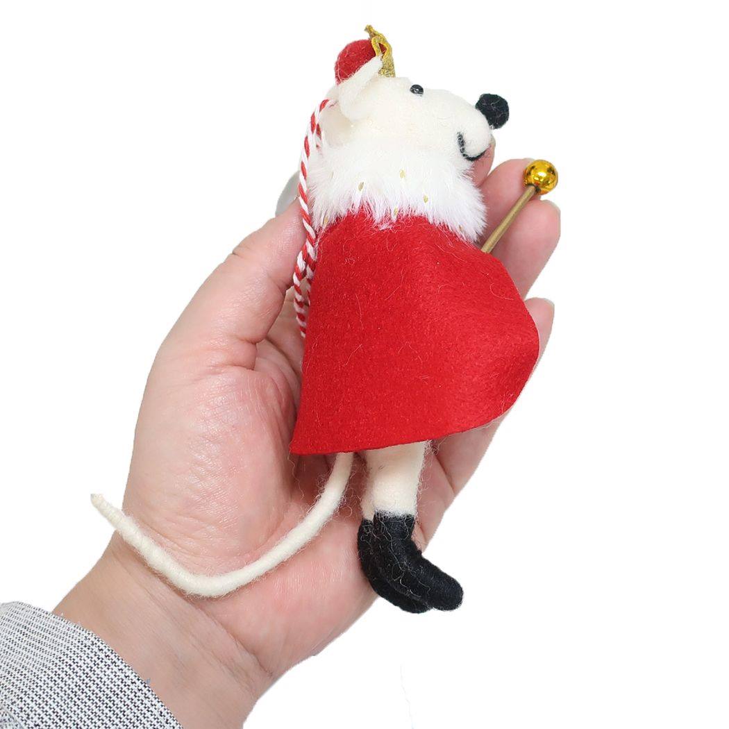 フエルト マスコット キング ホワイト クリスマス APJ Xmas かわいい