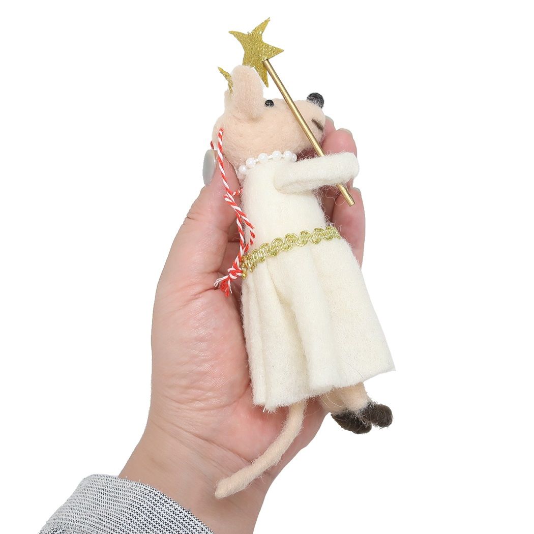 フエルト マスコット プリンセスB ホワイト クリスマス APJ Xmas かわいい