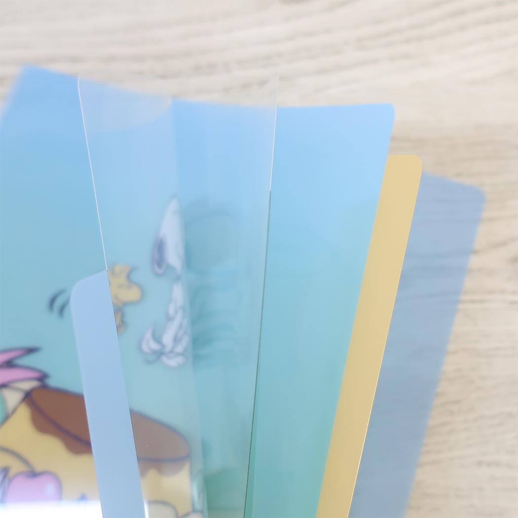 3ポケットクリアホルダー A5 ポケットファイル スヌーピー プリン ピーナッツ APJ 新学期準備文具 メール便可