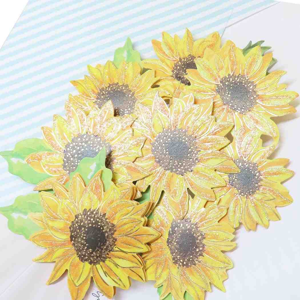 サマーポップアップカード グリーティングカード ひまわり APJ サマーカード 封筒付き メッセージカード メール便可