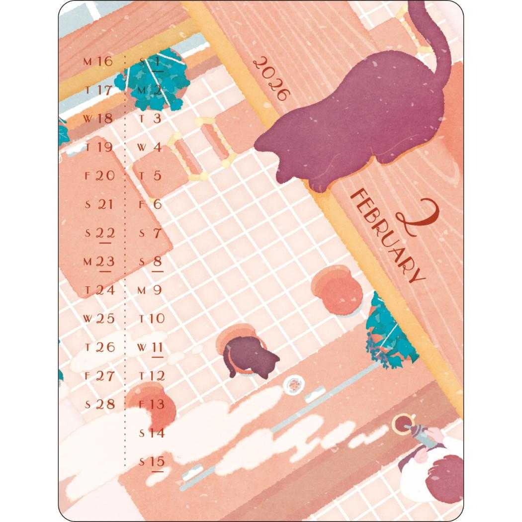 アクリルクリップカレンダー2026年 2026Calendar 宮下和 APJ 国内作家 アート インテリア 令和8年暦