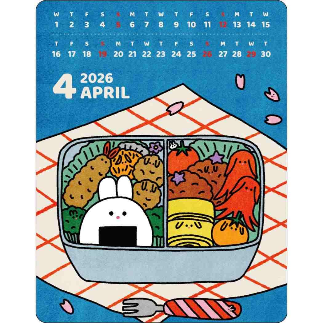 アクリルクリップカレンダー2026年 2026Calendar かわべしおん APJ 国内作家 アート インテリア 令和8年暦