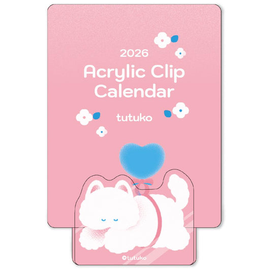 アクリルクリップカレンダー2026年 2026Calendar tutuko APJ 国内作家 アート インテリア 令和8年暦