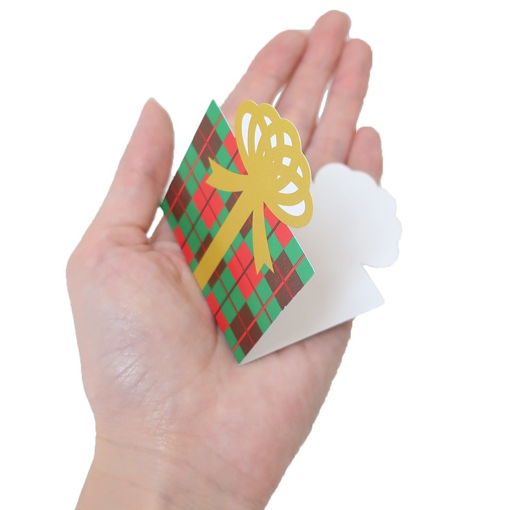 ダイカットフェルトカード クリスマスカード トナカイ APJ 封筒付きグリーティングカード Xmas メール便可