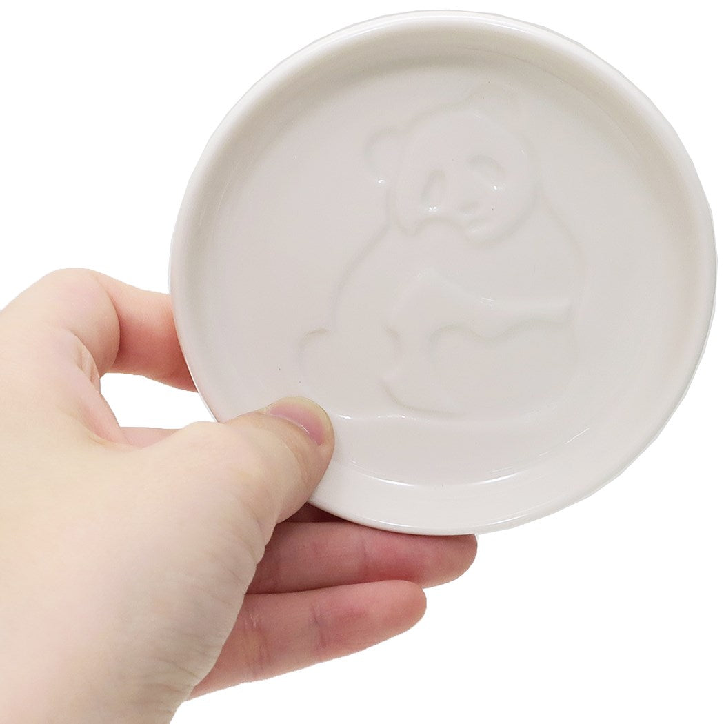 磁器製 醤油皿 小皿 パンダ かじる アルタ 直径9cm プチギフト おもしろ 雑貨 メール便可
