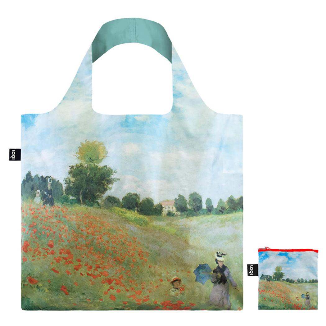 Bag エコバッグ クロード モネ Wild poppies LOQI ローキー エーワイ CLAUDE MONET お買い物バッグ メール便可