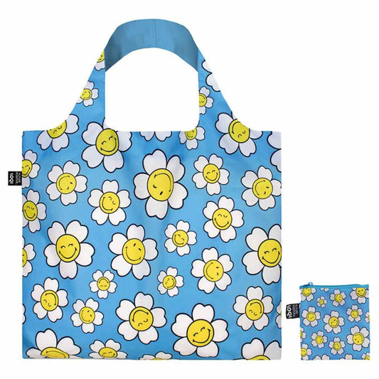 Bag エコバッグ SMILEY JP Flowers Aquarius LOQI ローキー エーワイ スマイリー フラワー お買い物バッグ メール便可