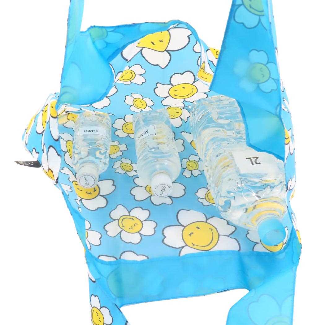 Bag エコバッグ SMILEY JP Flowers Aquarius LOQI ローキー エーワイ スマイリー フラワー お買い物バッグ メール便可