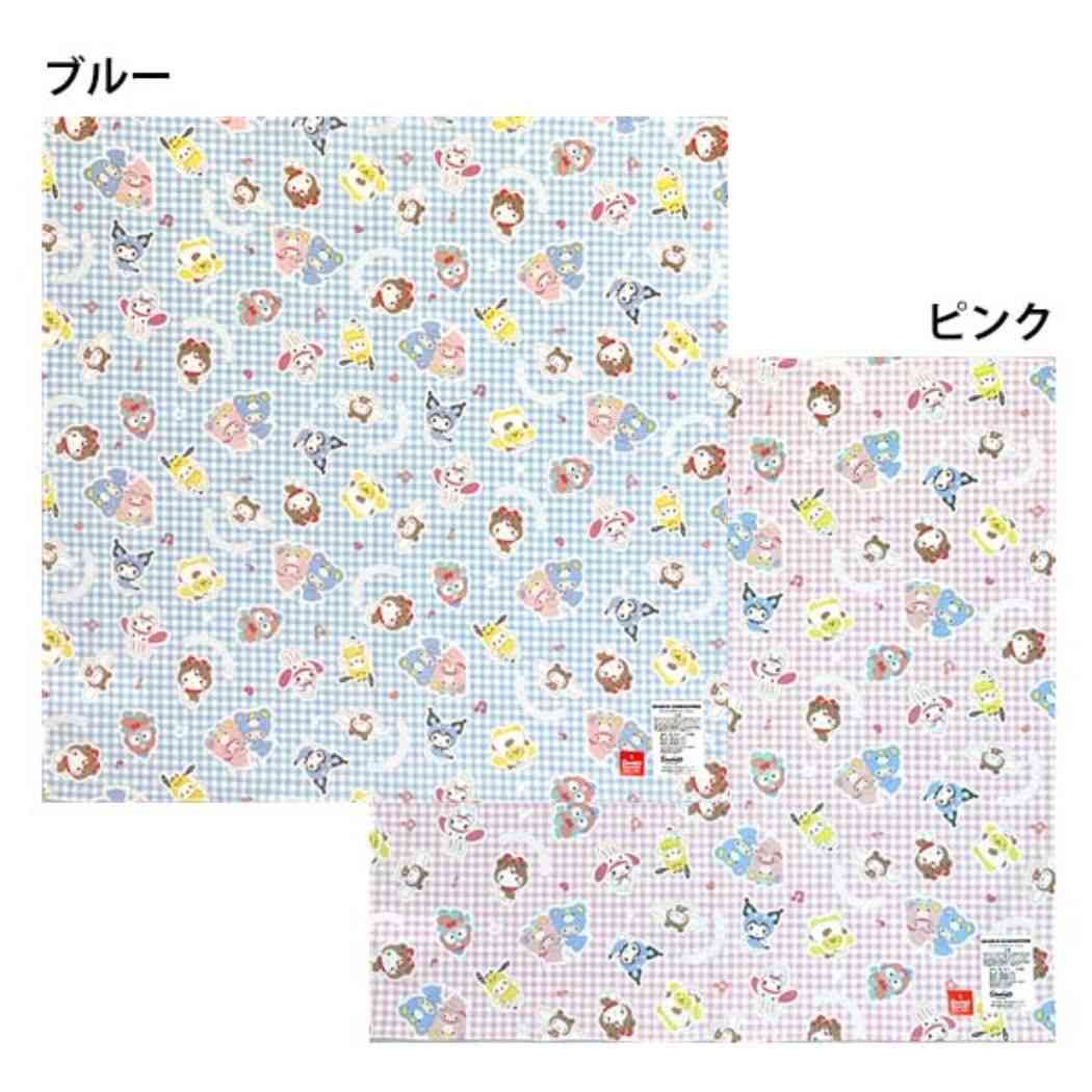 ナフキン ランチクロス サンリオキャラクターズ サンリオ バンビーナ ランチーフ コットンナフキン メール便可