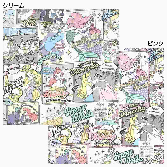 ハンカチ ハンカチーフ ディズニープリンセス コミック ディズニー バンビーナ 入園入学準備雑貨 メール便可