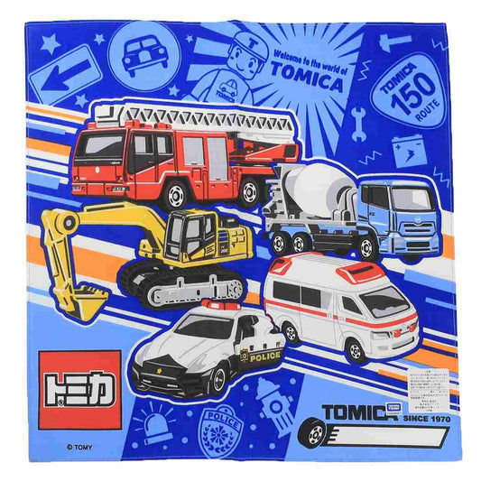 ハンカチ ハンカチーフ トミカ 標識 TOMICA バンビーナ 入園入学準備雑貨 メール便可