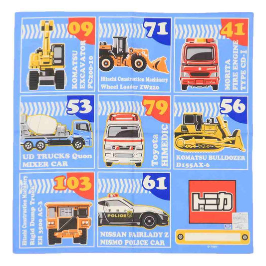 ナフキン ランチクロス トミカ 格子 TOMICA バンビーナ 入園入学準備雑貨 メール便可