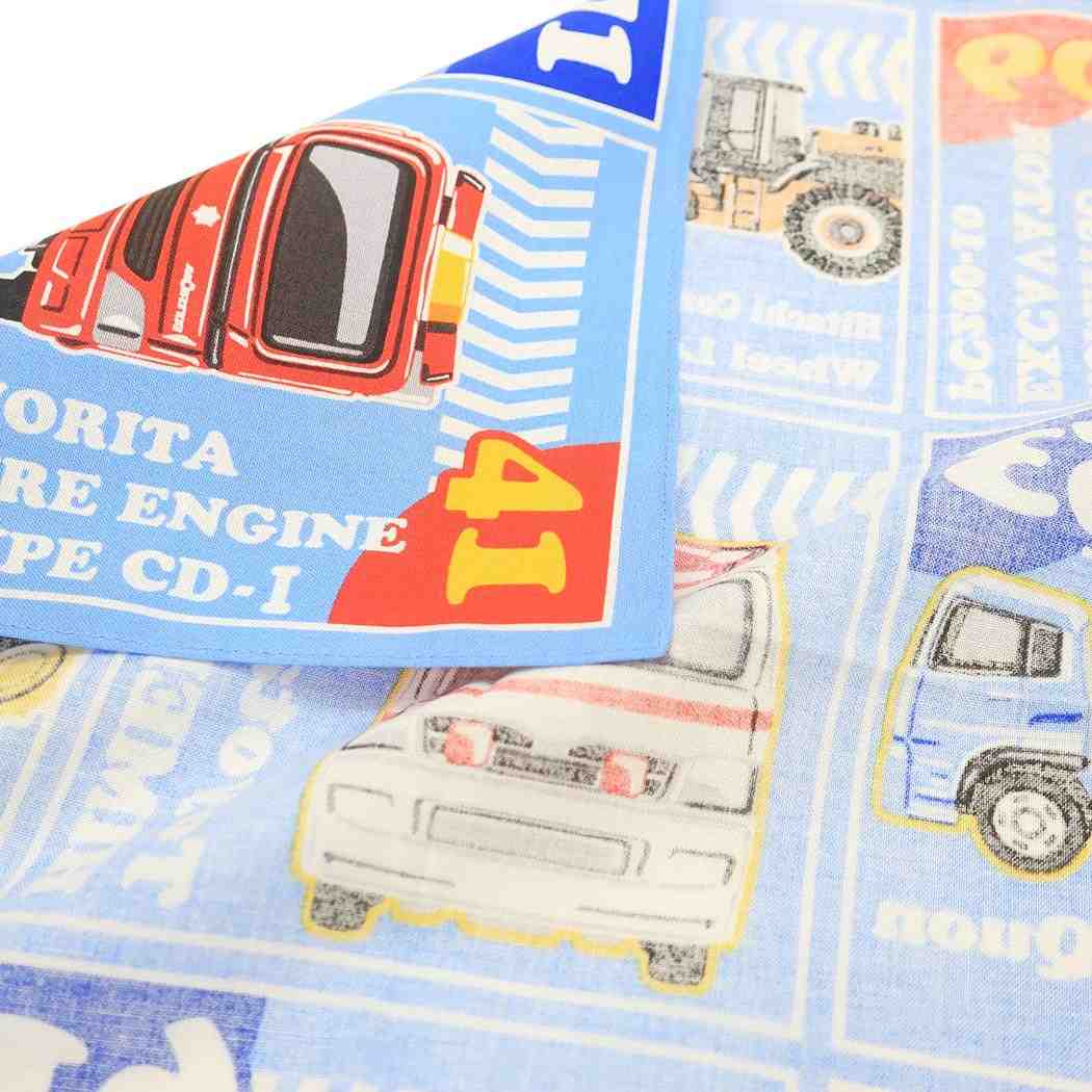 ナフキン ランチクロス トミカ 格子 TOMICA バンビーナ 入園入学準備雑貨 メール便可
