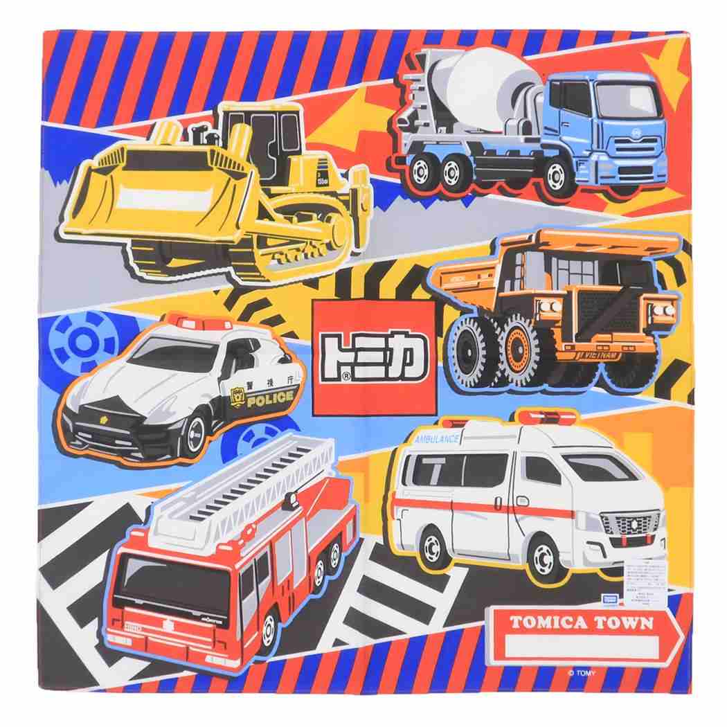 ナフキン ランチクロス トミカ ストライプ TOMICA バンビーナ 入園入学準備雑貨 メール便可
