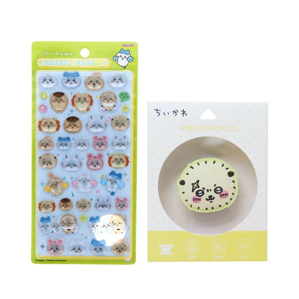 ちいかわ ボンボンドロップシール みんな ニコニコ 1シート付！スマホアクセ セット