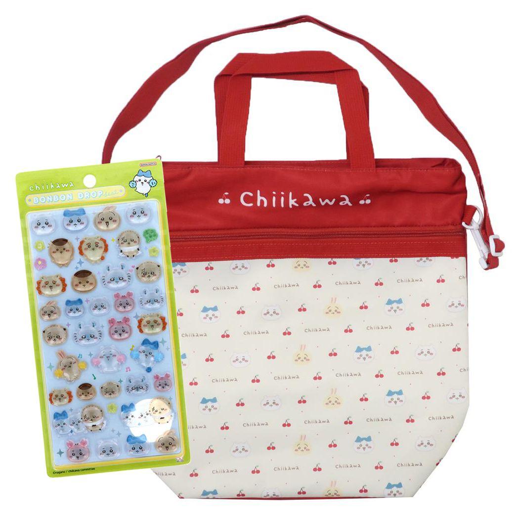 ちいかわ ボンボンドロップシール みんな ニコニコ 1シート付！キッズ ショルダーバッグ セット