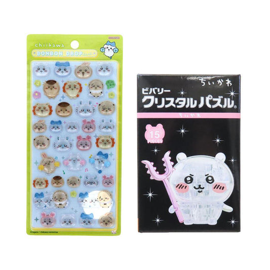 ちいかわ ボンボンドロップシール みんな ニコニコ 1シート付！パズル セット