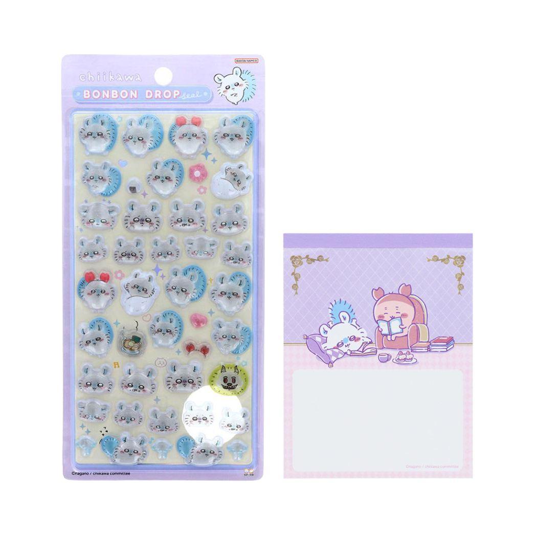 ちいかわ ボンボンドロップシール モモンガ 1シート付！メモ帳 セット