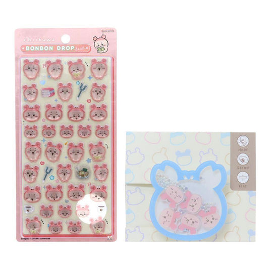 ちいかわ ボンボンドロップシール 古本屋 1シート付！スマホアクセ セット