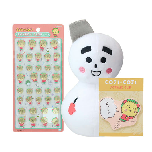 【お一人様1つ限り】コジコジ ボンボンドロップシール 1シート付!クリップ ぬいぐるみ セット