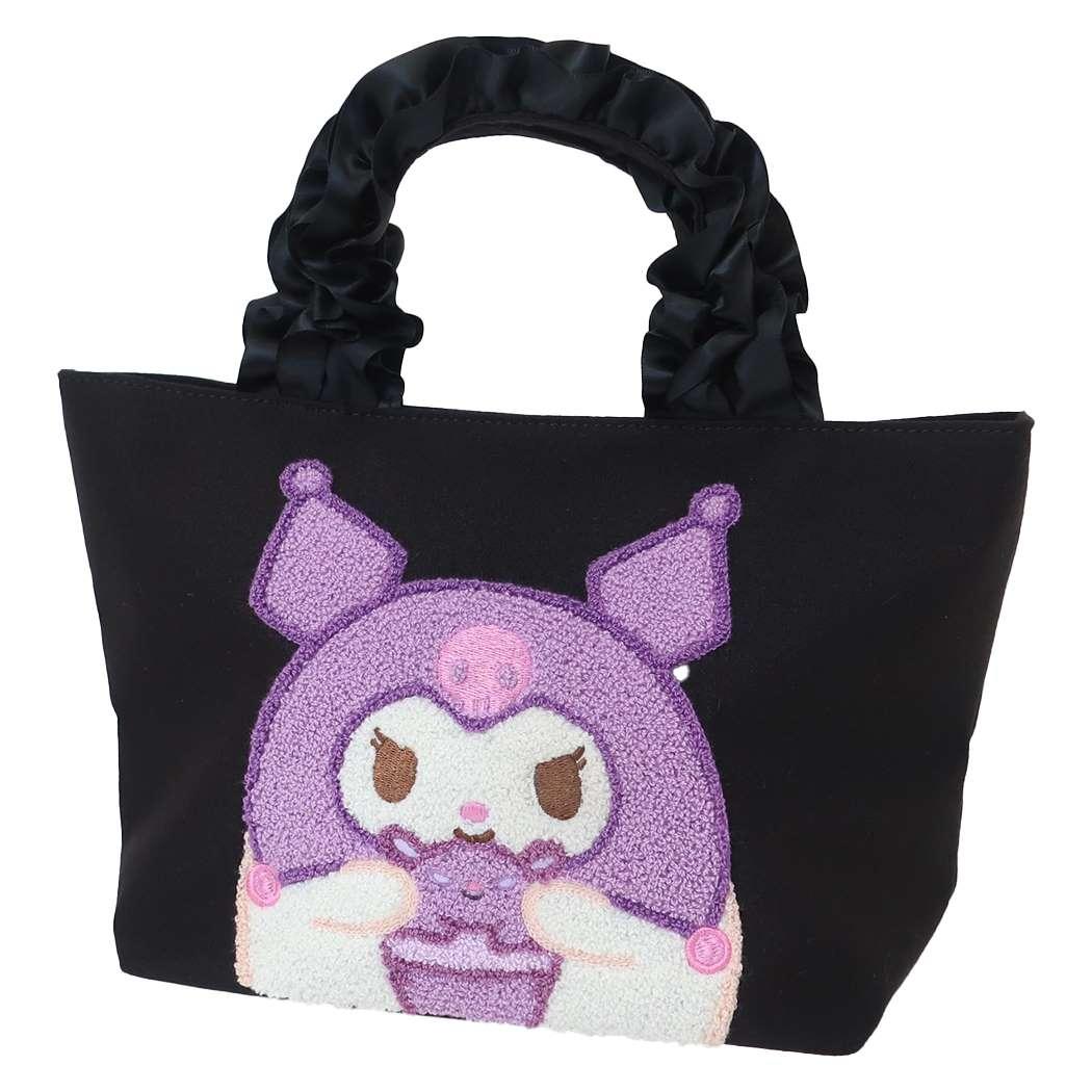 クロミ ボンボンドロップシール もじ 1シート付き！サガラ刺繍トートバッグセット