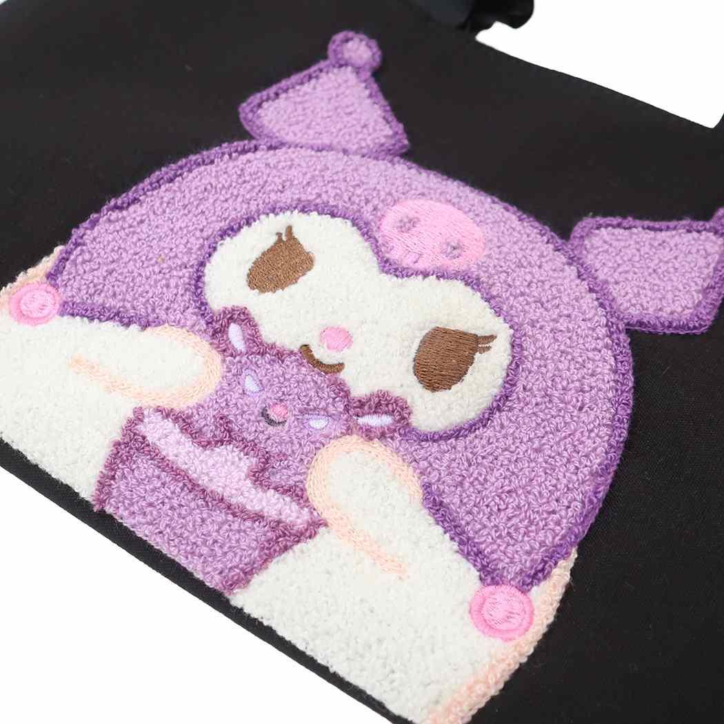 クロミ ボンボンドロップシール もじ 1シート付き！サガラ刺繍トートバッグセット