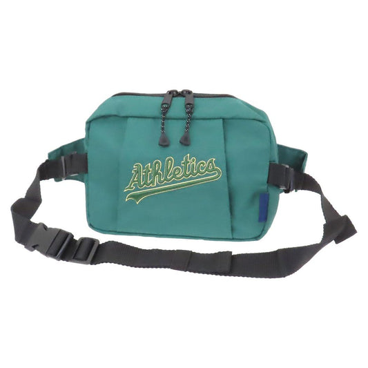 ウエストバッグ ボディバッグ MLB アスレチックス GREEN カイタックファミリー ウエストポーチ コンパクト シンプル メール便可