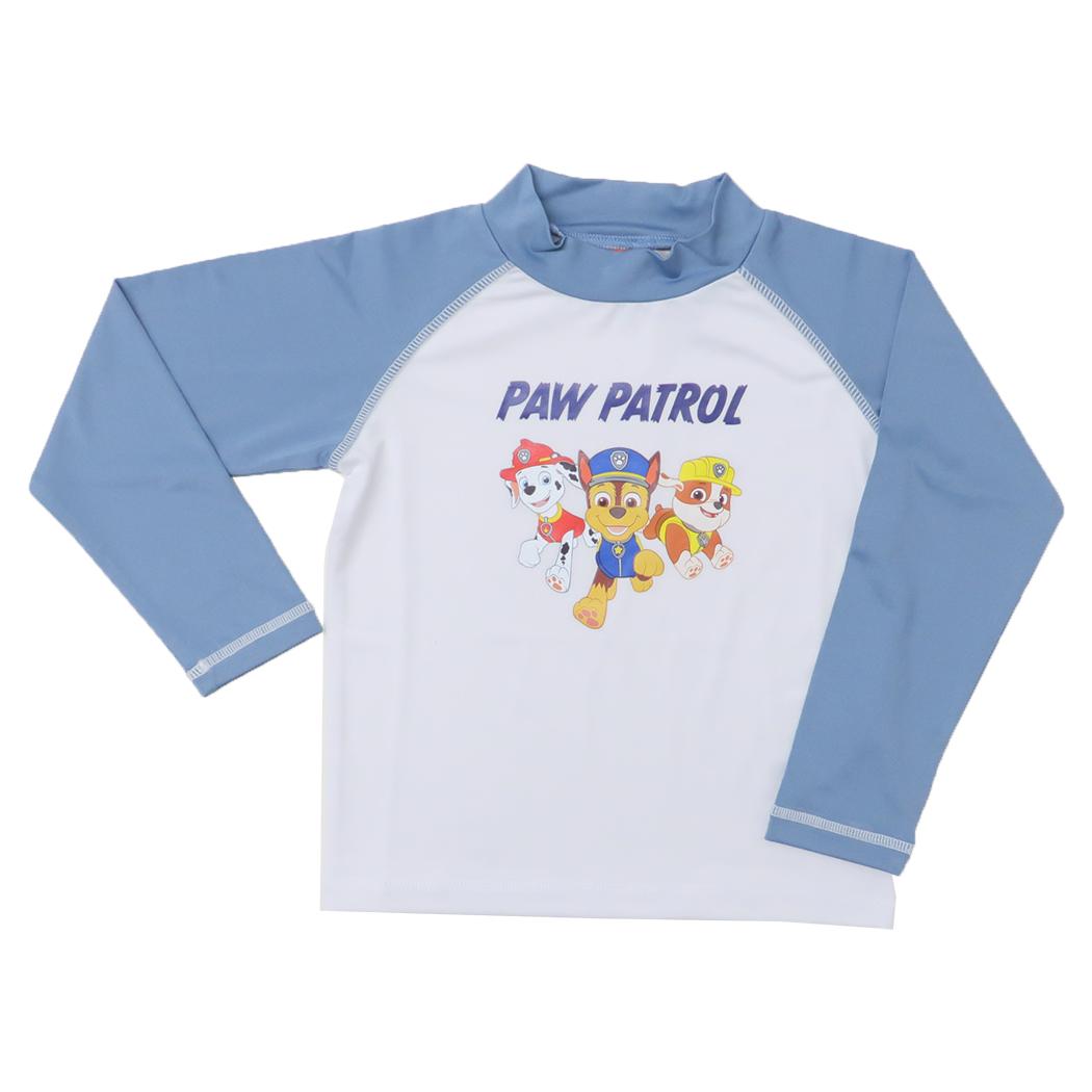 水着 パウパトロール ラッシュガード 長袖Tシャツ サックス カイタックファミリー キッズ 子ども ジュニア プール 海 アニメメール便可 マシュマロポップ