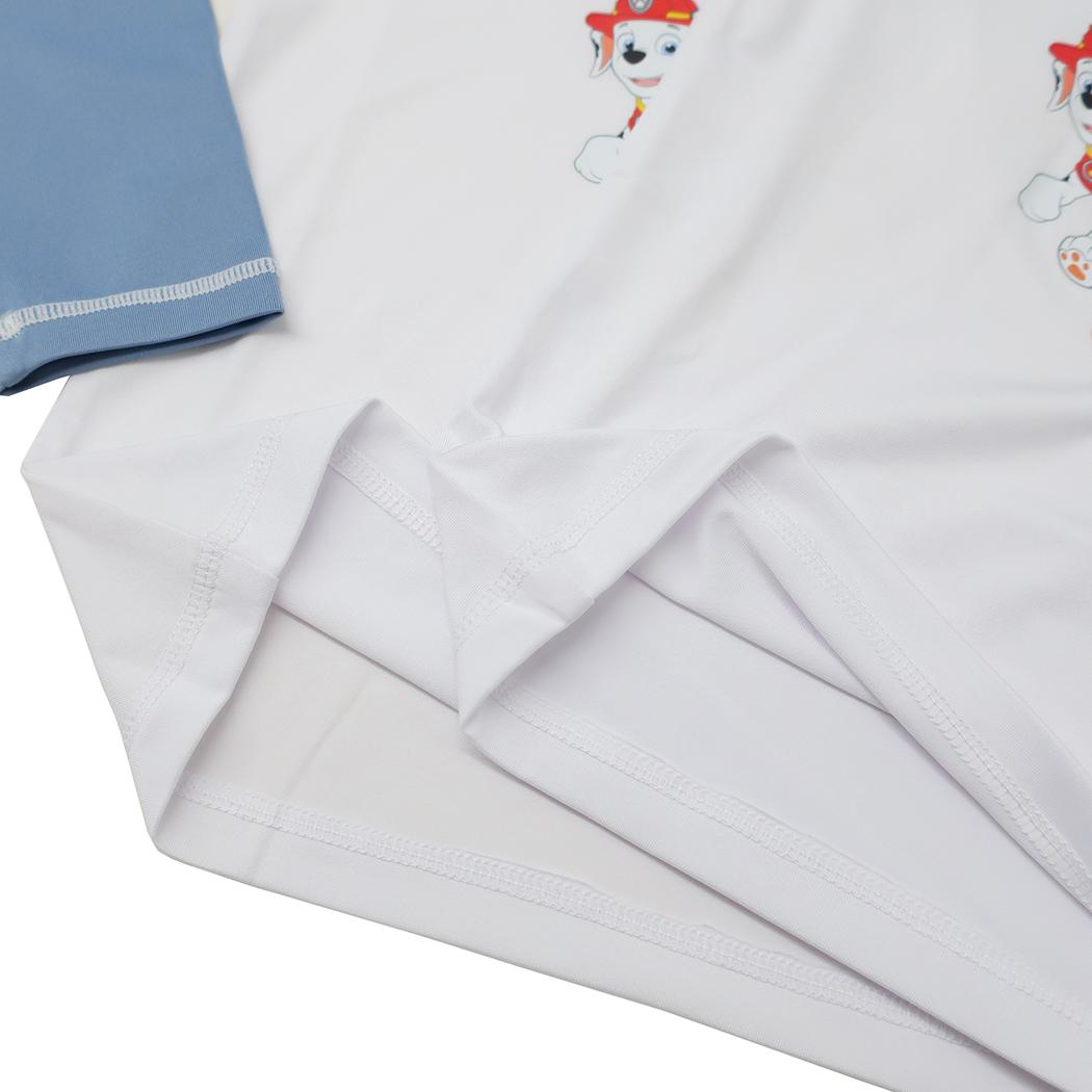 水着 パウパトロール ラッシュガード 長袖Tシャツ サックス カイタックファミリー キッズ 子ども ジュニア プール 海 アニメメール便可 マシュマロポップ