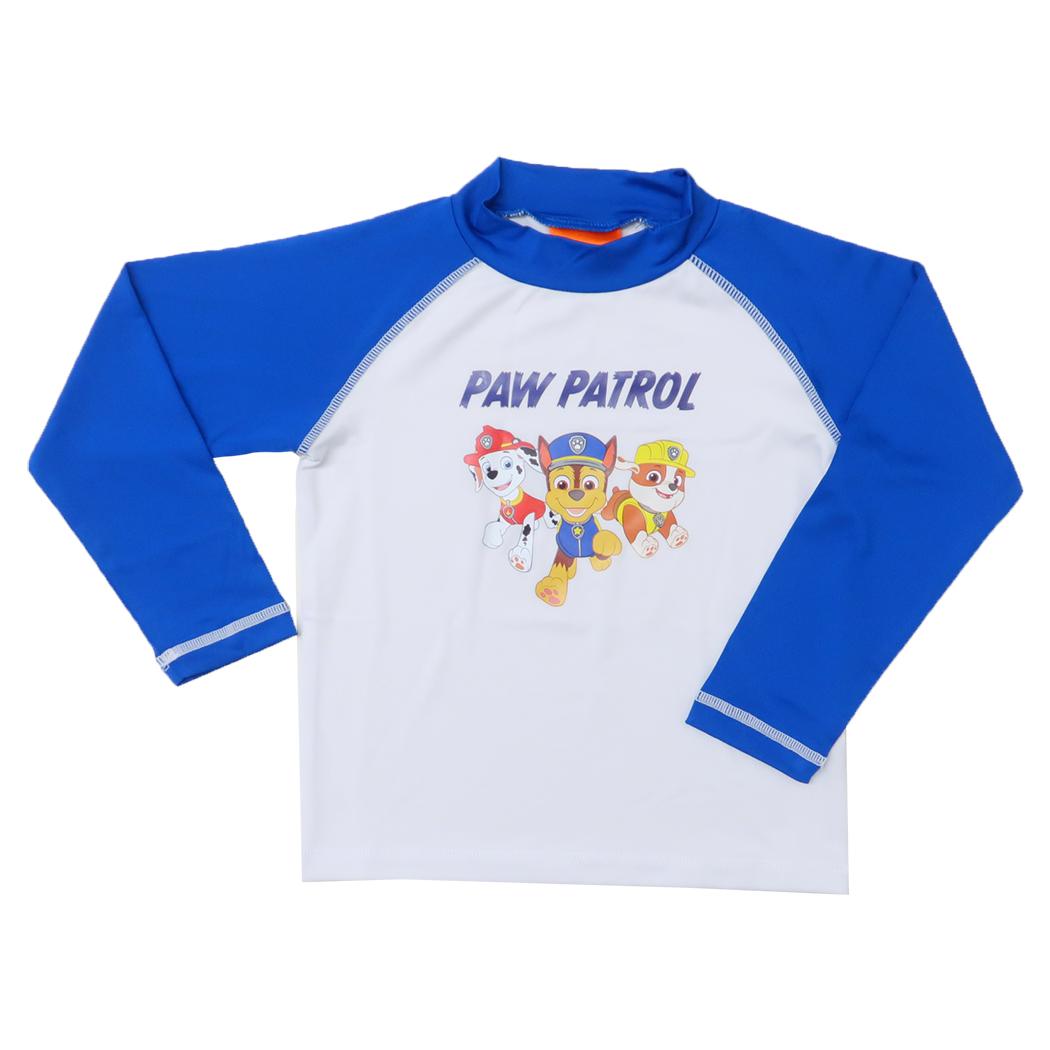 水着 パウパトロール ラッシュガード 長袖Tシャツ ブルー カイタックファミリー キッズ 子ども ジュニア プール 海 アニメメール便可 マシュマロポップ