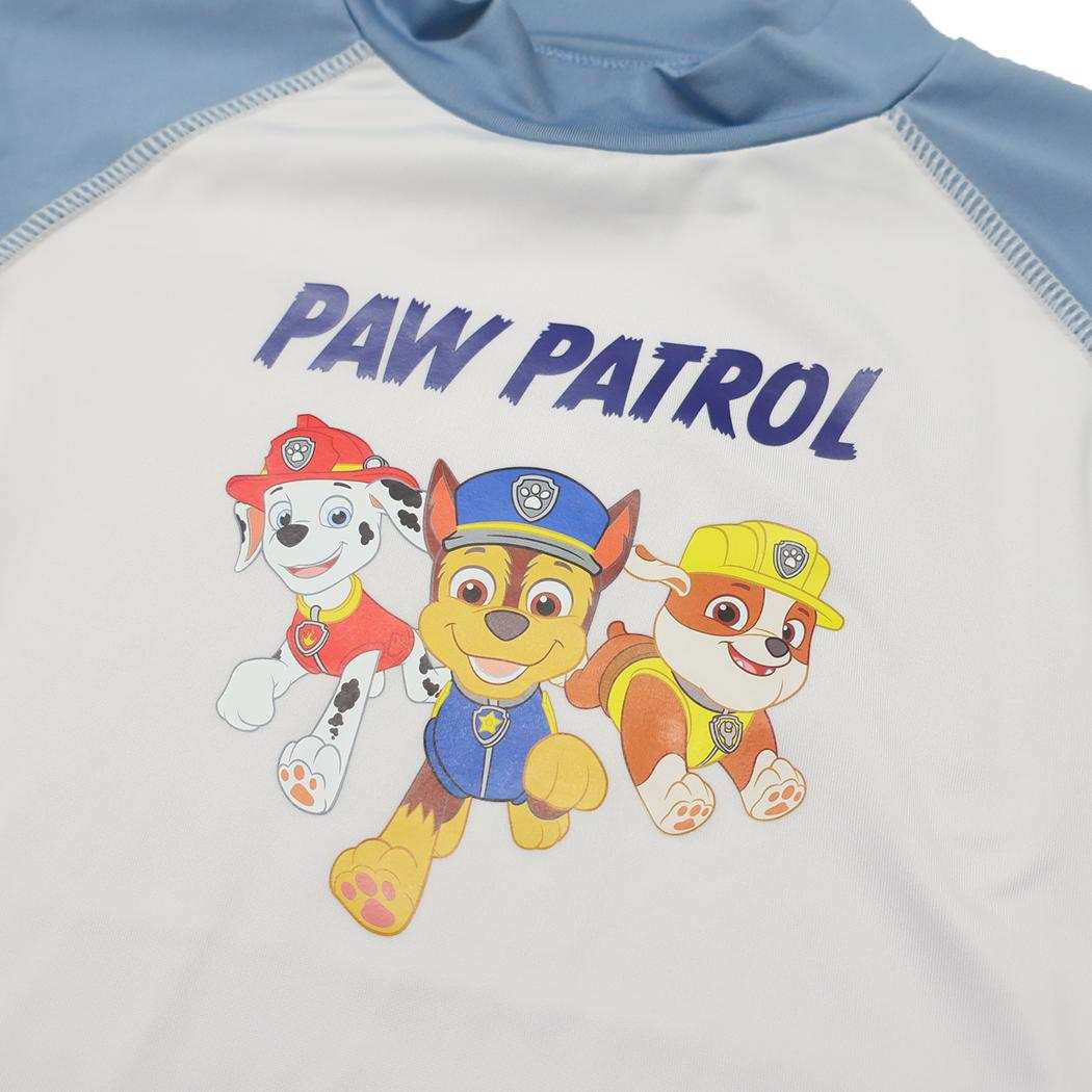 水着 パウパトロール ラッシュガード 長袖Tシャツ ブルー カイタックファミリー キッズ 子ども ジュニア プール 海 アニメメール便可 マシュマロポップ